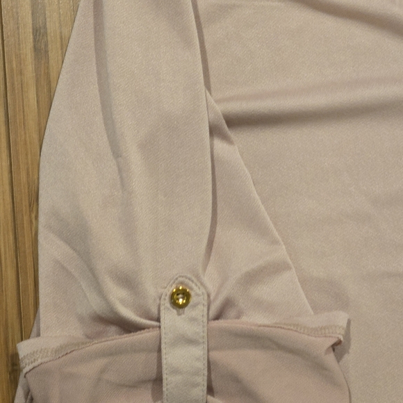 NWT Larry Levine Pink Button-Down Top - Picture 4 of 7